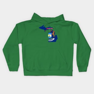 Michigan Flag Kids Hoodie